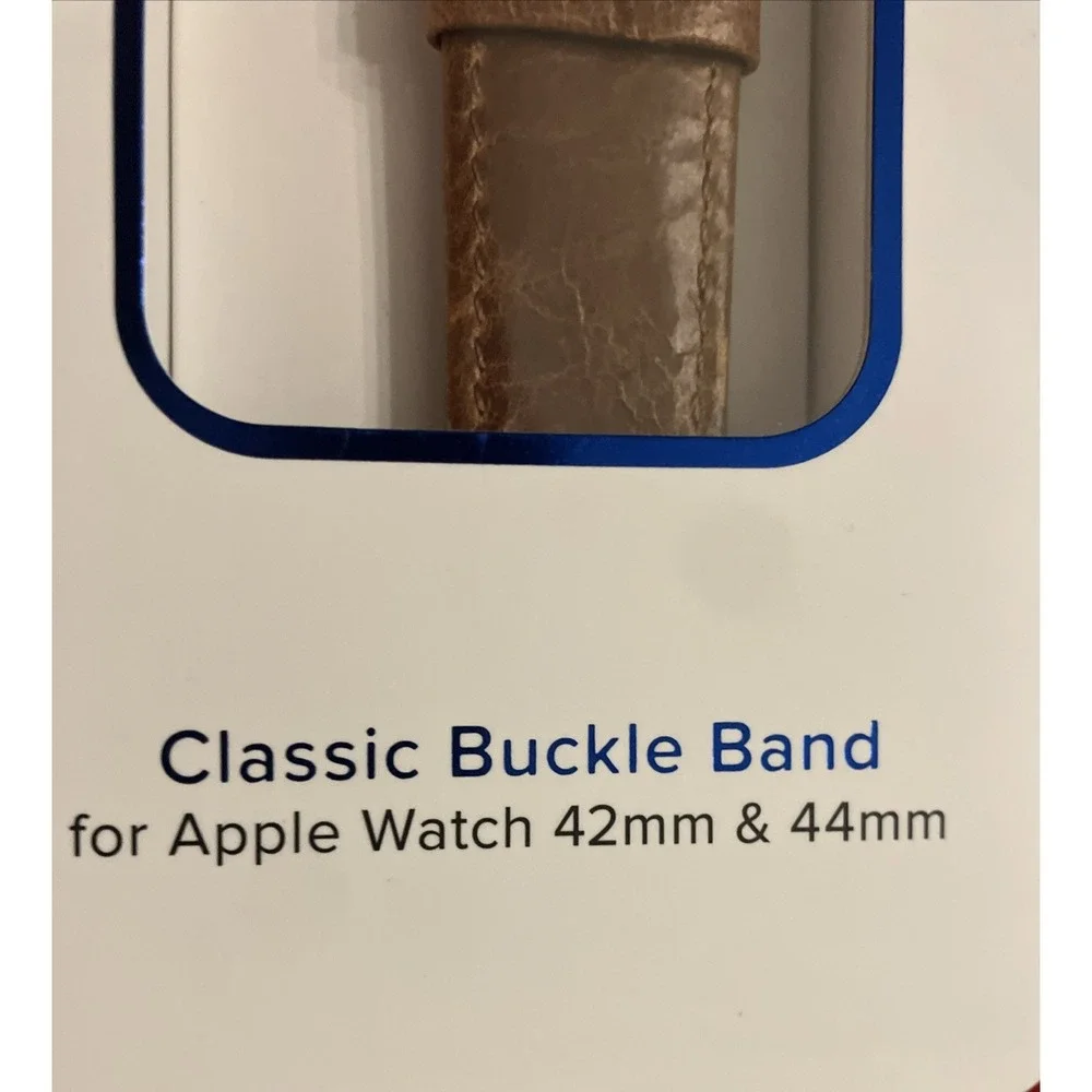 Blufire Mobile Apple Watch Band Leather Light Brown Adjustable‎ 42 44mm